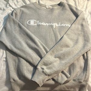 Gray champion crewneck